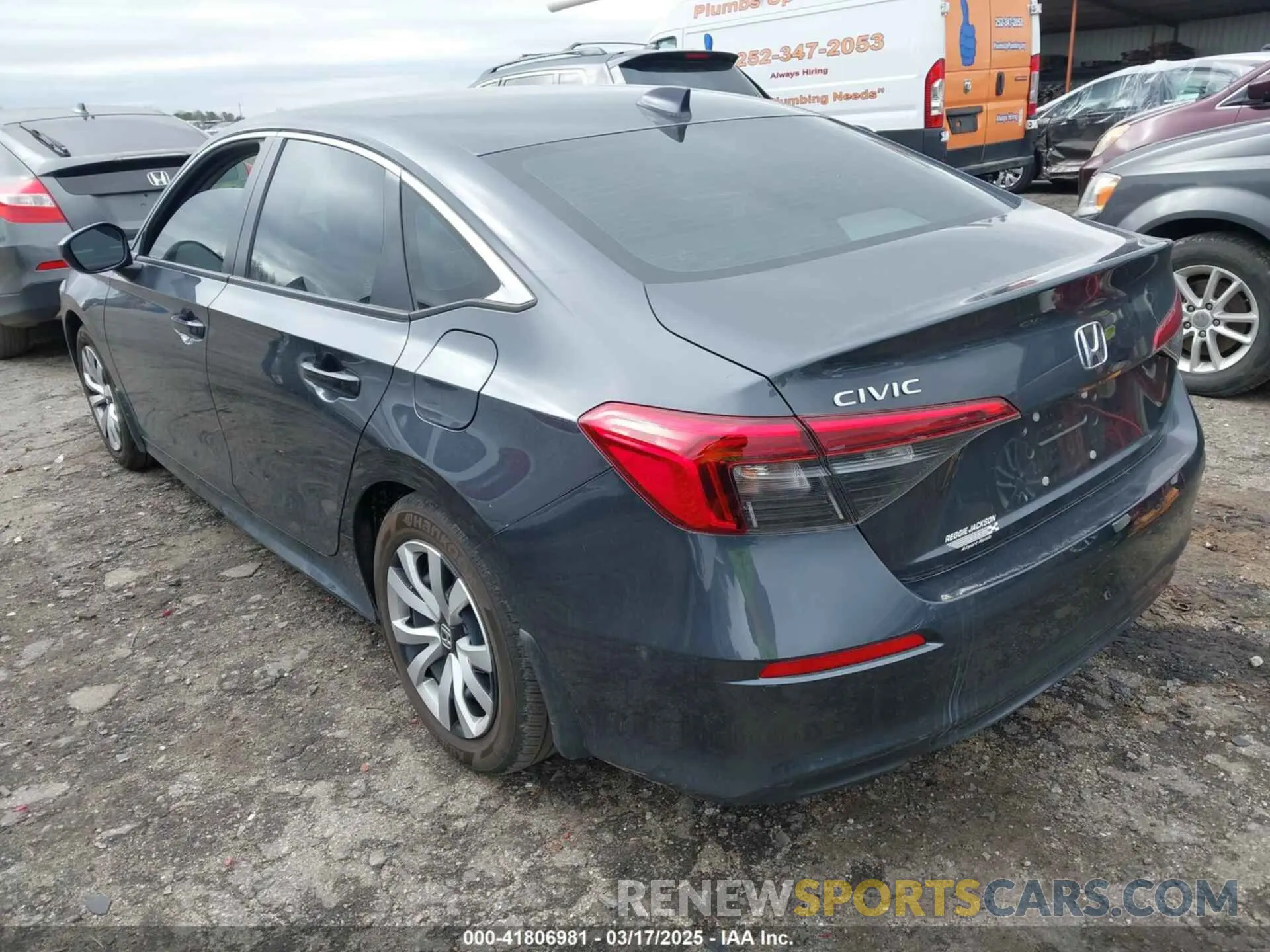 3 fotografías del automóvil dañado 2HGFE2F22RH512174 HONDA CIVIC 2024
