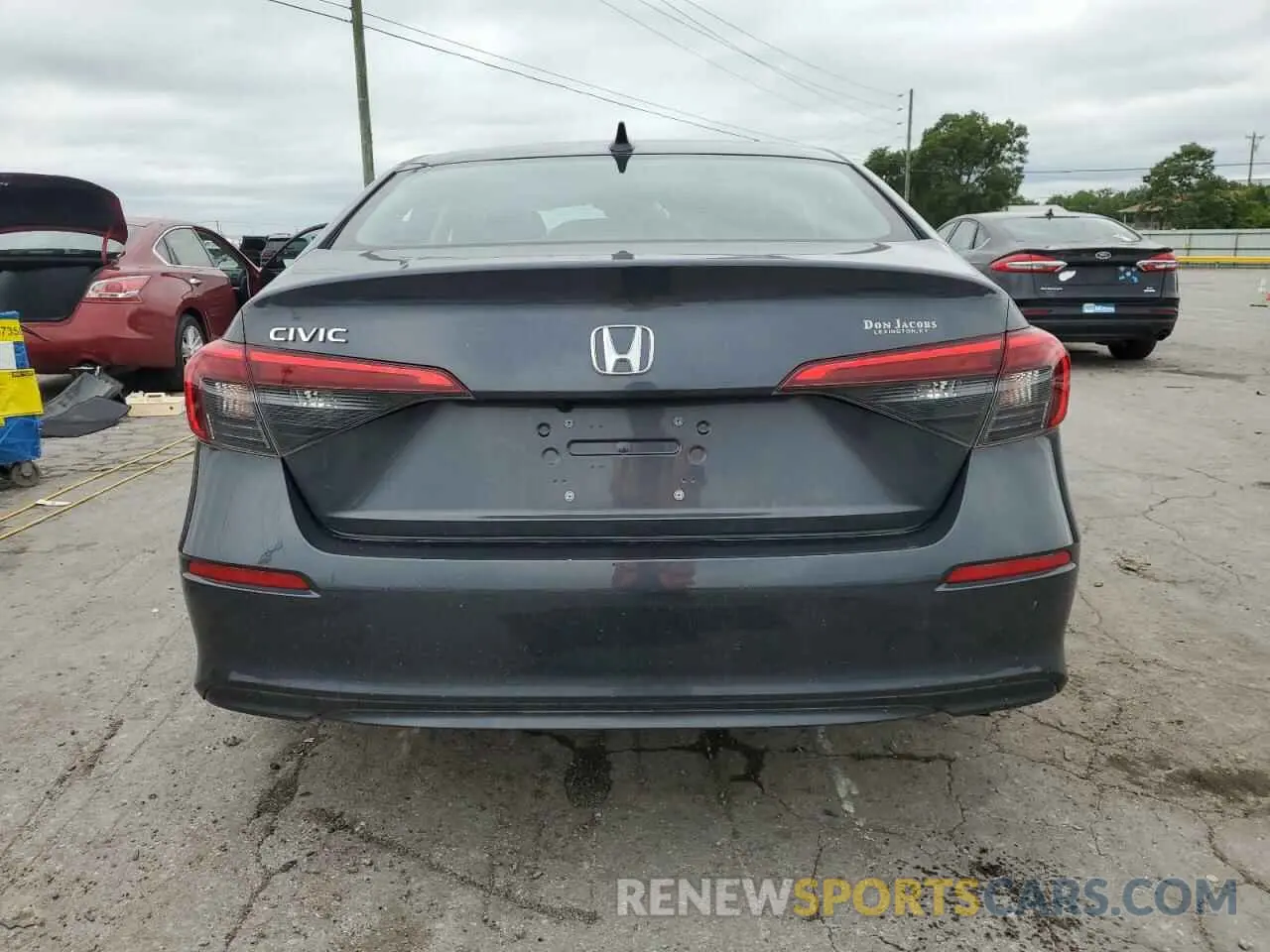 6 fotografías del automóvil dañado 2HGFE2F23RH519070 HONDA CIVIC 2024