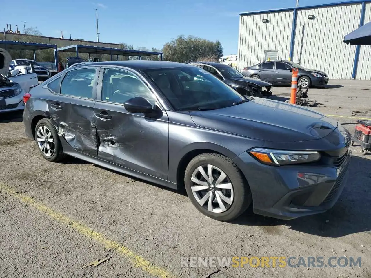 4 fotografías del automóvil dañado 2HGFE2F24RH524519 HONDA CIVIC 2024