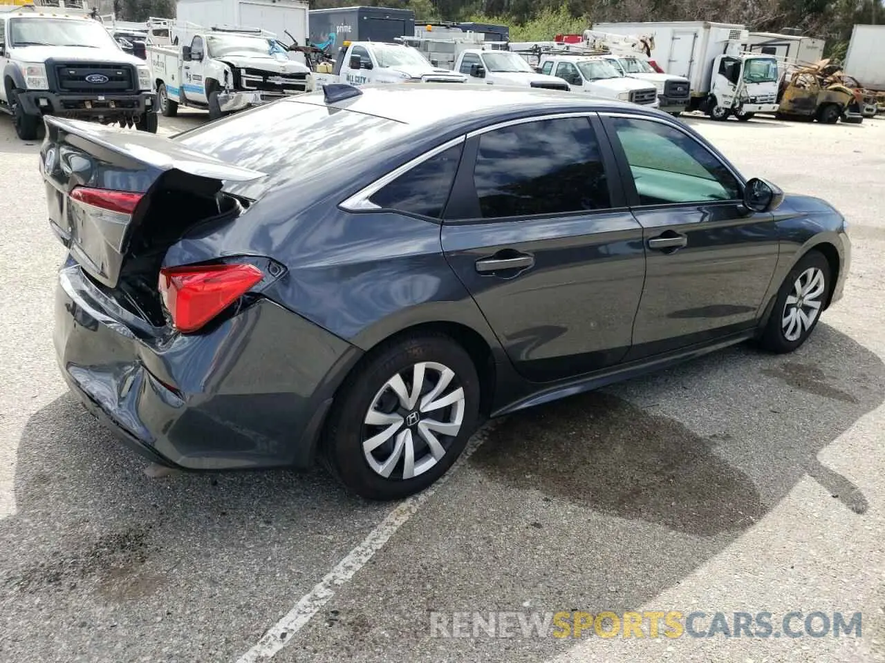 3 fotografías del automóvil dañado 2HGFE2F27RH562150 HONDA CIVIC 2024