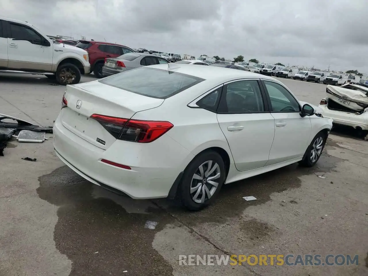 3 fotografías del automóvil dañado 2HGFE2F27RH571446 HONDA CIVIC 2024