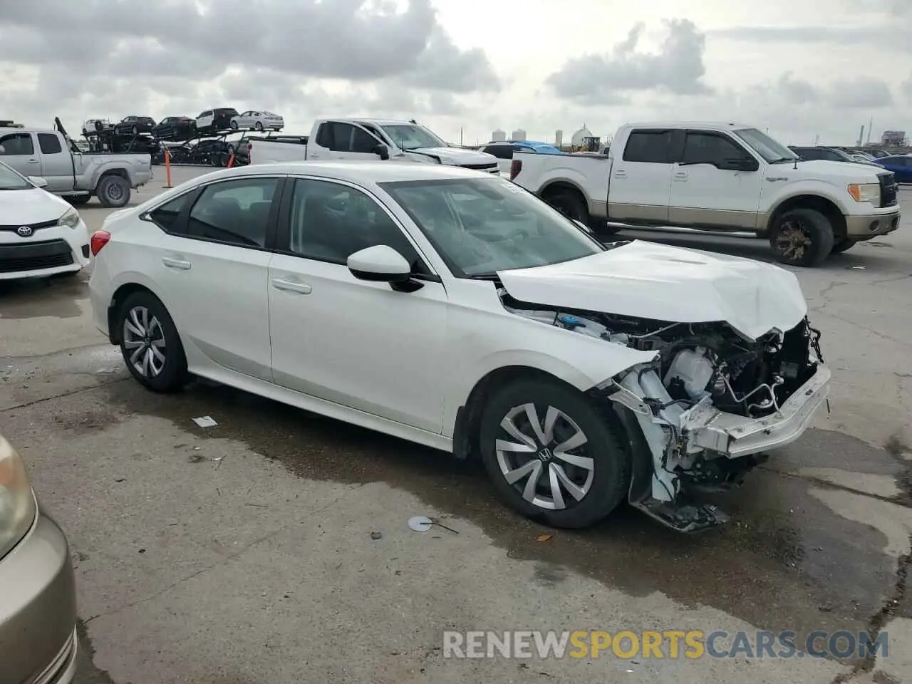 4 fotografías del automóvil dañado 2HGFE2F27RH571446 HONDA CIVIC 2024