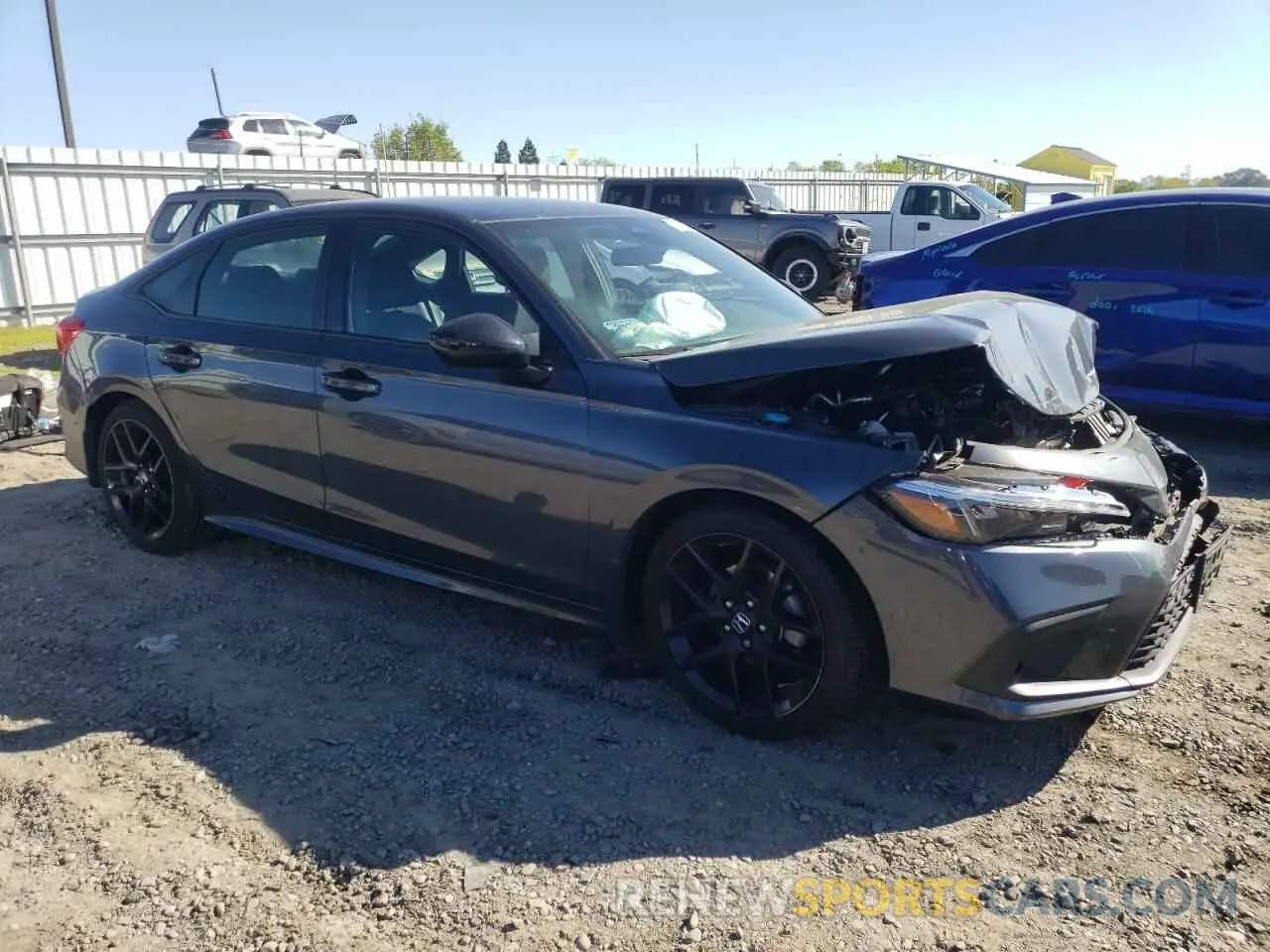 4 fotografías del automóvil dañado 2HGFE2F50RH568365 HONDA CIVIC 2024