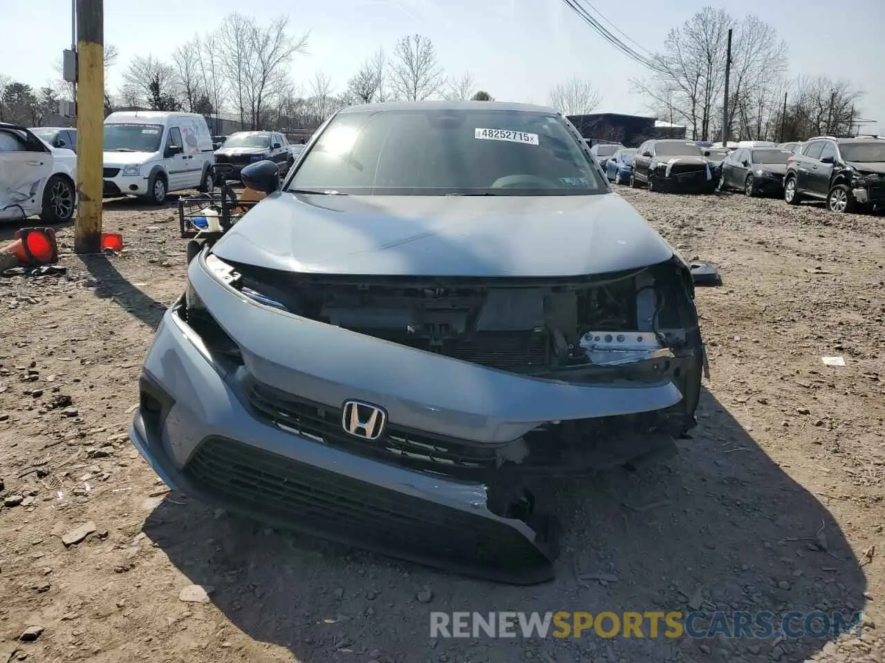 5 fotografías del automóvil dañado 2HGFE2F50RH574599 HONDA CIVIC 2024