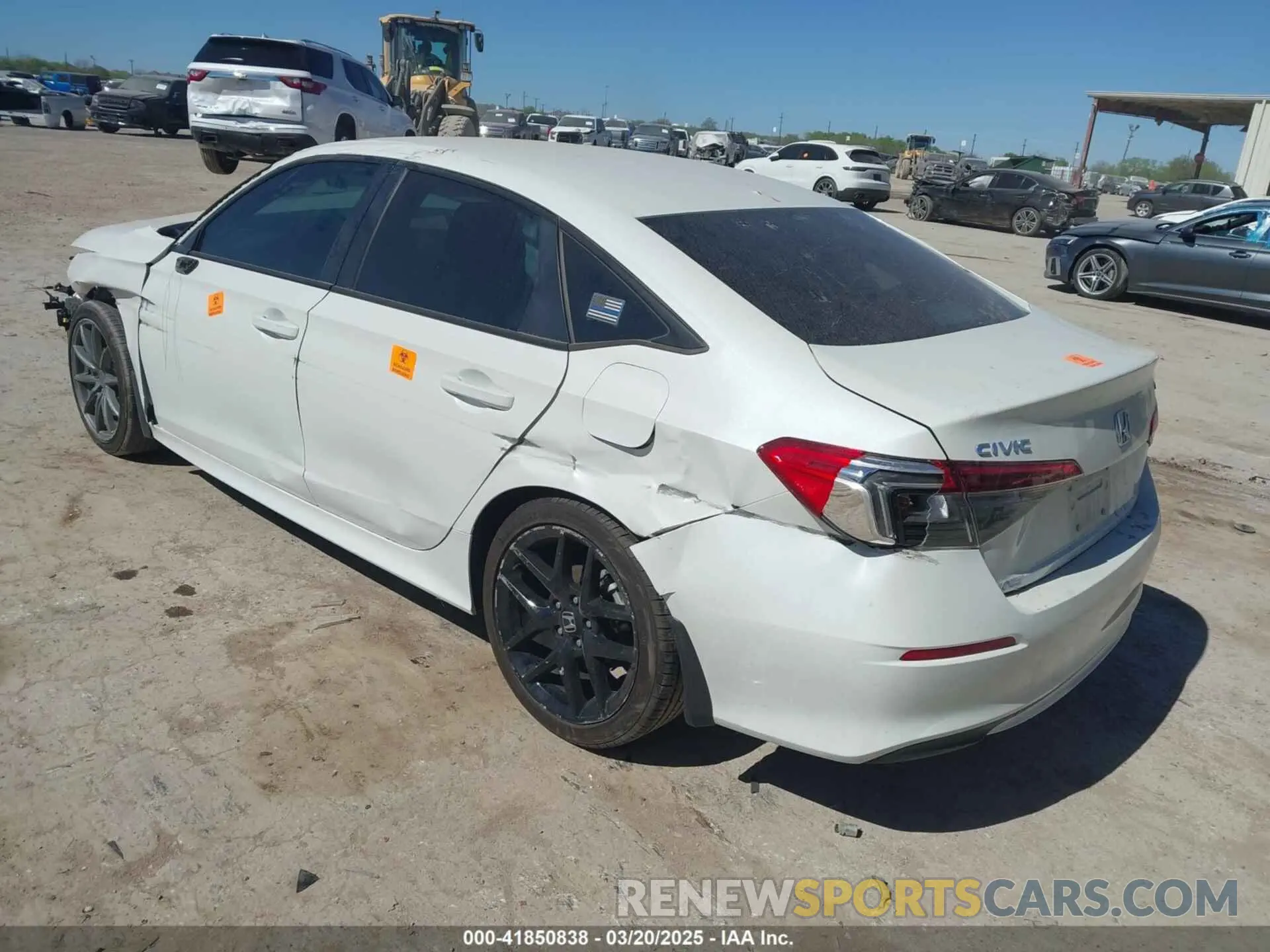 3 fotografías del automóvil dañado 2HGFE2F51RH500608 HONDA CIVIC 2024