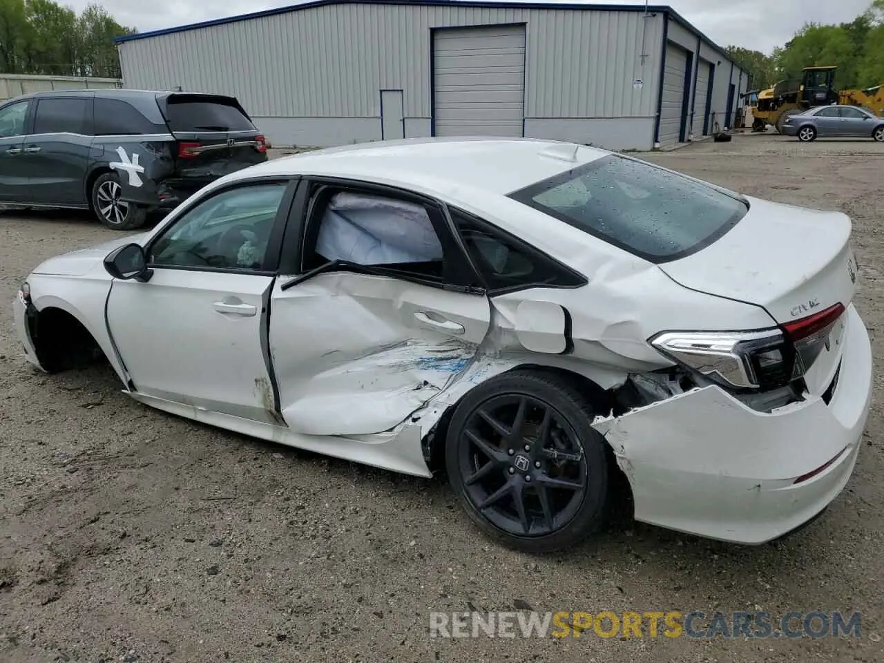 2 fotografías del automóvil dañado 2HGFE2F51RH501872 HONDA CIVIC 2024
