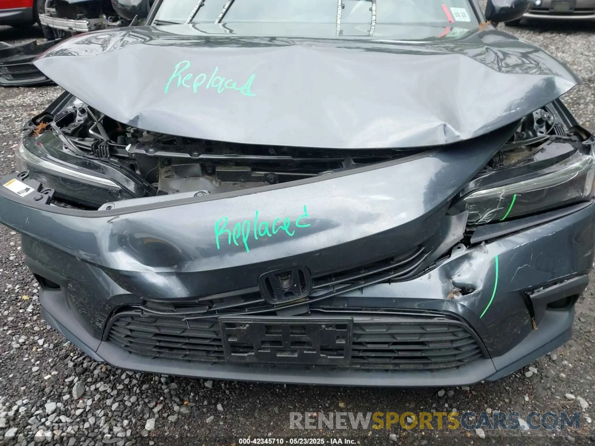6 fotografías del automóvil dañado 2HGFE2F51RH516193 HONDA CIVIC 2024