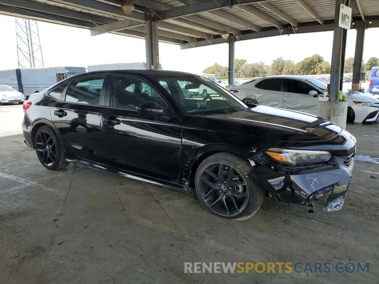 4 fotografías del automóvil dañado 2HGFE2F51RH548092 HONDA CIVIC 2024