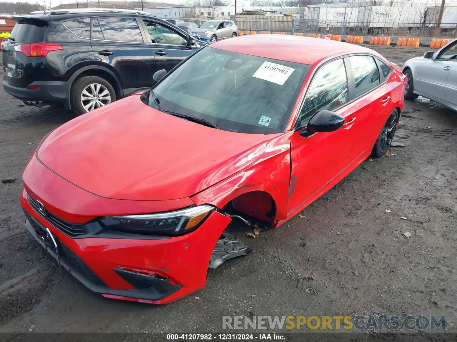 2 fotografías del automóvil dañado 2HGFE2F51RH579360 HONDA CIVIC 2024
