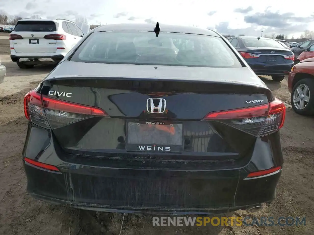 6 fotografías del automóvil dañado 2HGFE2F52RH117552 HONDA CIVIC 2024