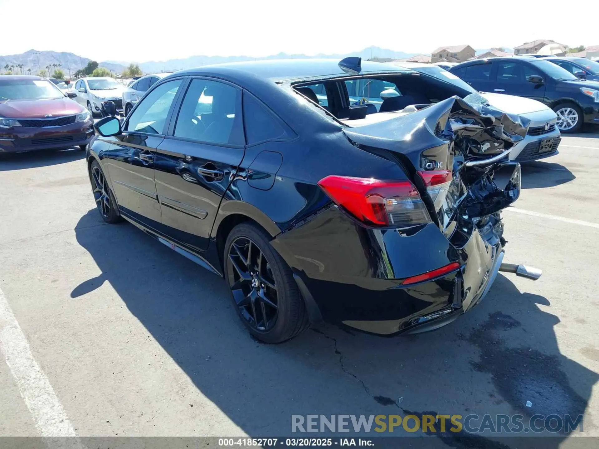 3 fotografías del automóvil dañado 2HGFE2F52RH511729 HONDA CIVIC 2024