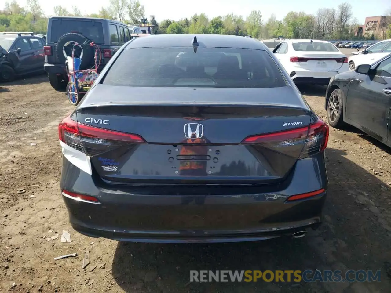 6 fotografías del automóvil dañado 2HGFE2F52RH523282 HONDA CIVIC 2024