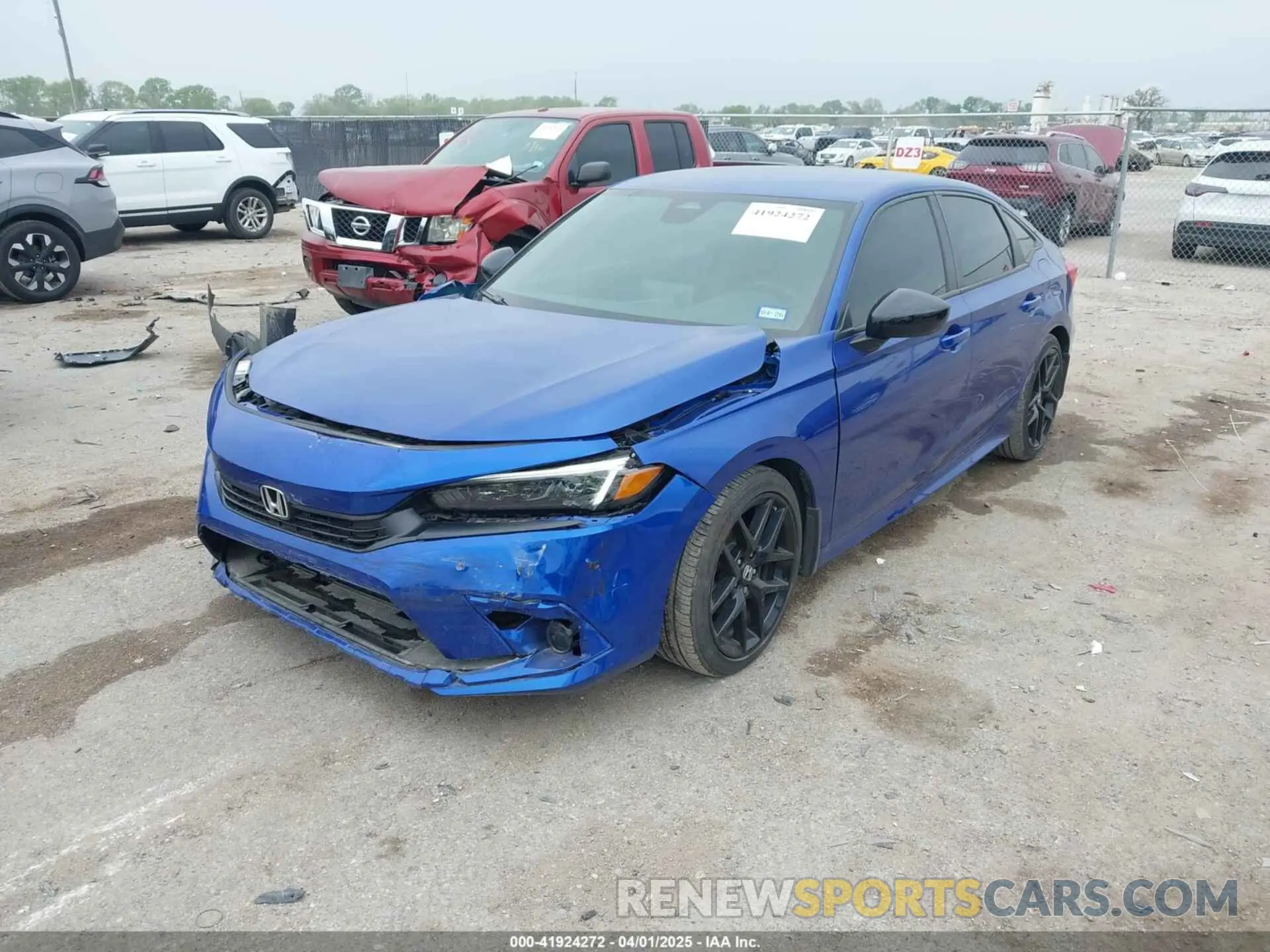 2 fotografías del automóvil dañado 2HGFE2F52RH579061 HONDA CIVIC 2024