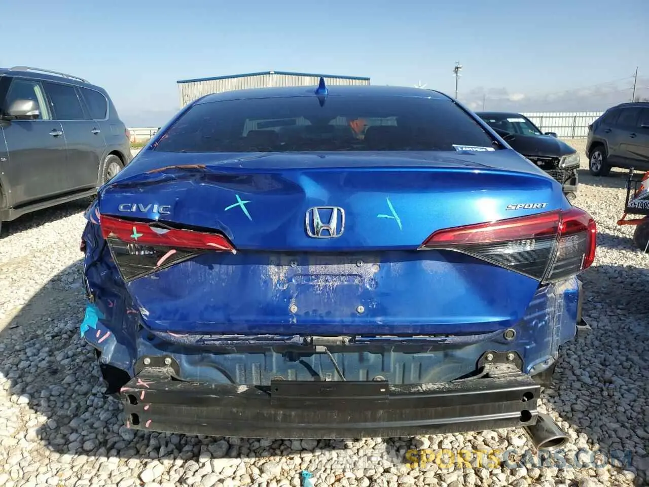 6 fotografías del automóvil dañado 2HGFE2F53RH509665 HONDA CIVIC 2024