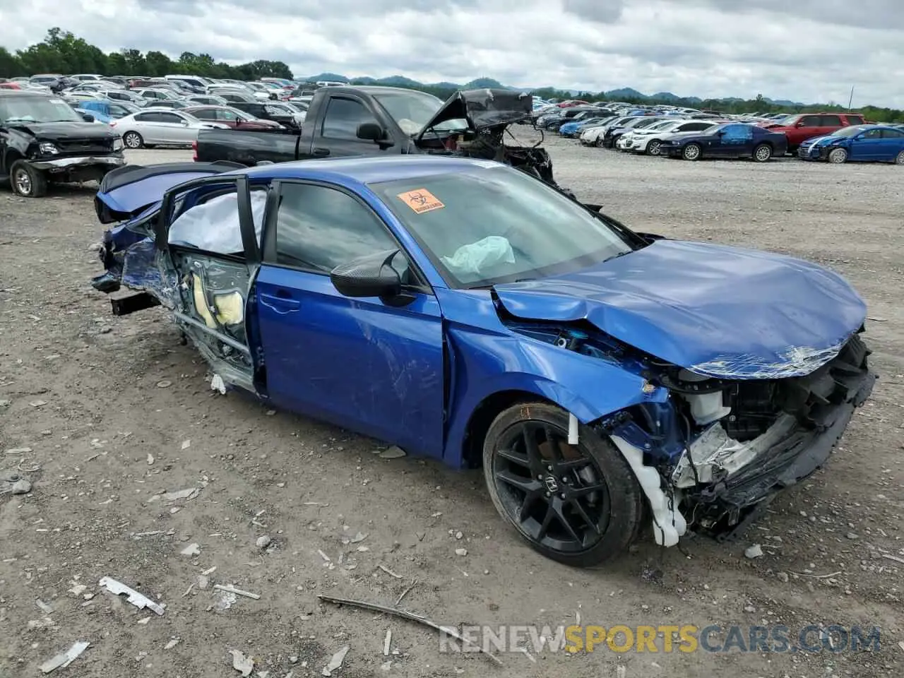 4 fotografías del automóvil dañado 2HGFE2F53RH542570 HONDA CIVIC 2024