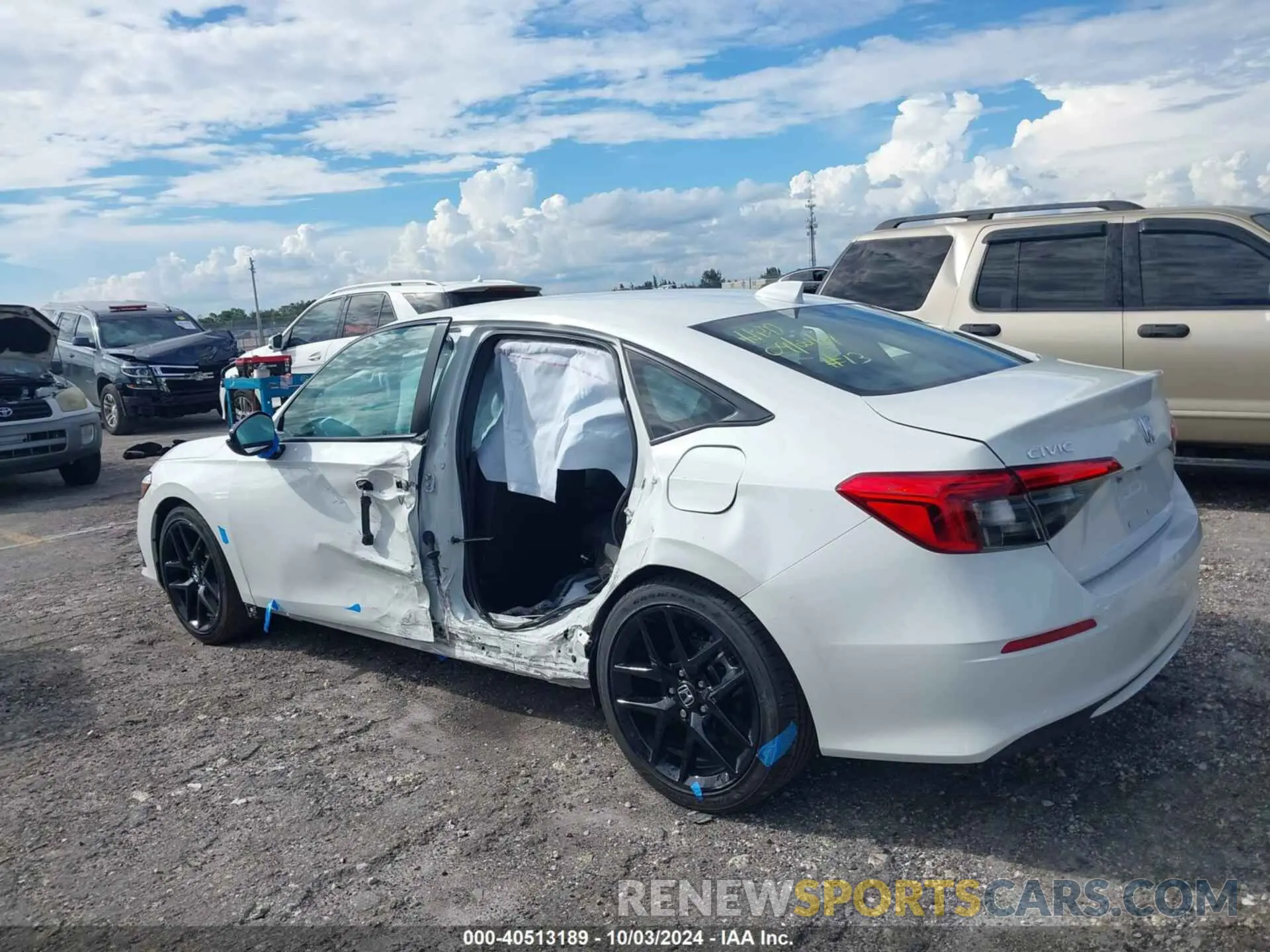 14 fotografías del automóvil dañado 2HGFE2F53RH567369 HONDA CIVIC 2024