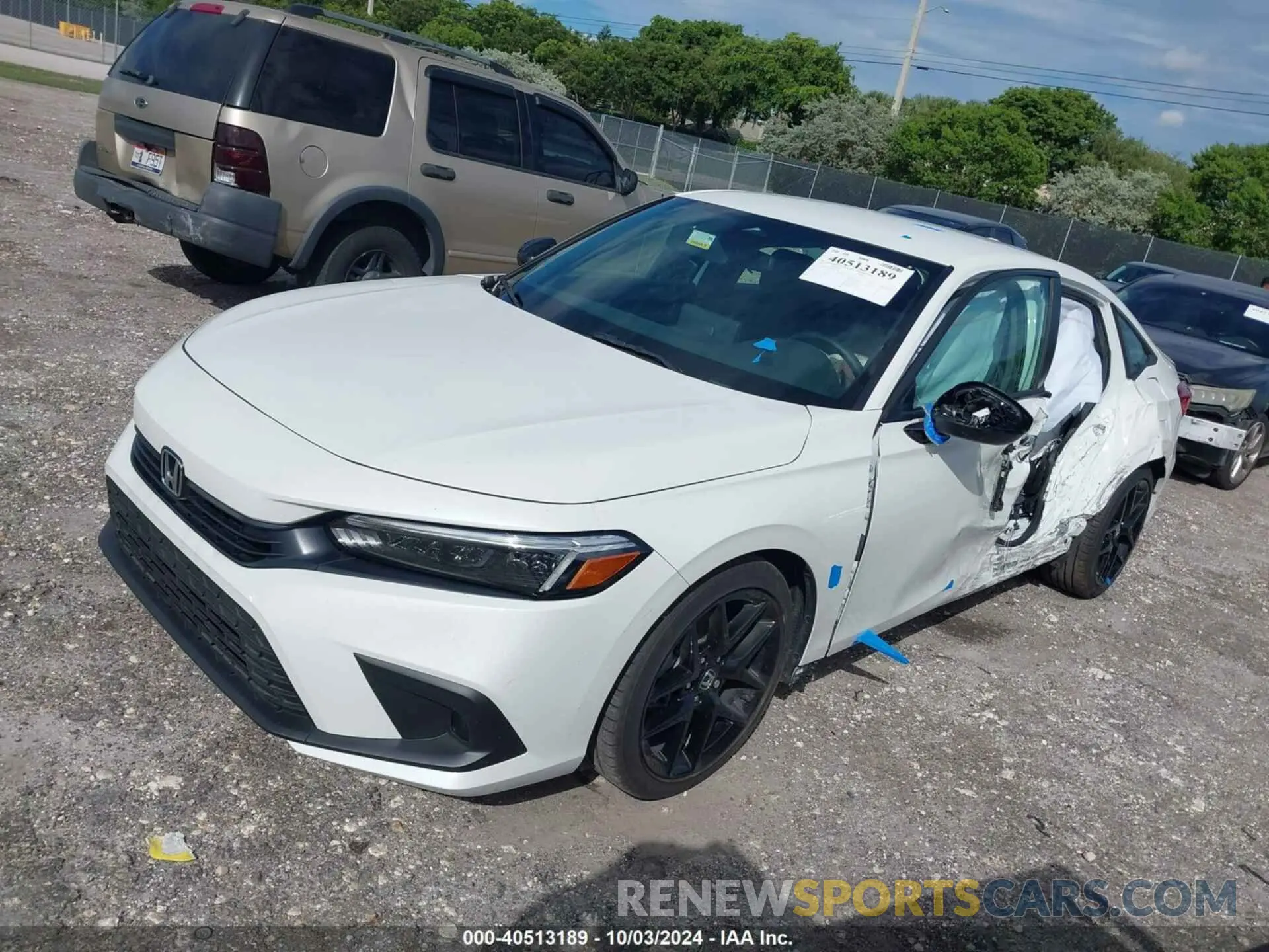 2 fotografías del automóvil dañado 2HGFE2F53RH567369 HONDA CIVIC 2024