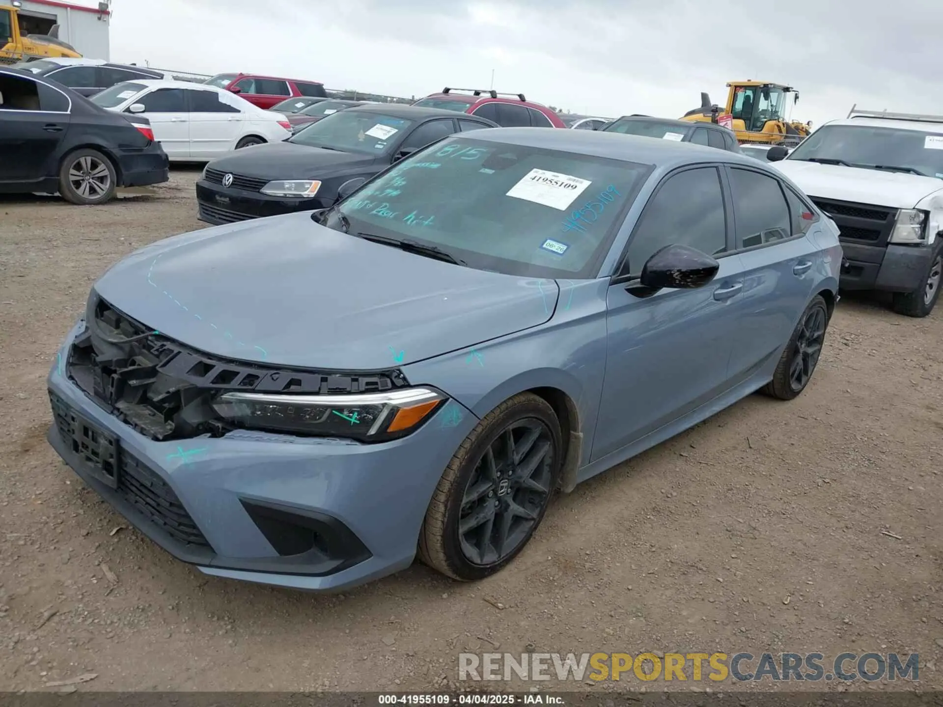 2 fotografías del automóvil dañado 2HGFE2F53RH584124 HONDA CIVIC 2024