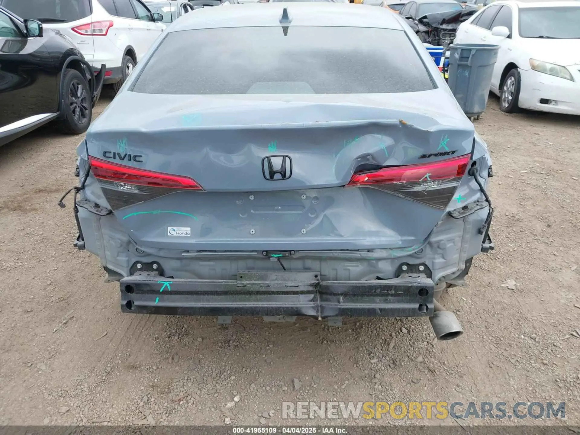 6 fotografías del automóvil dañado 2HGFE2F53RH584124 HONDA CIVIC 2024