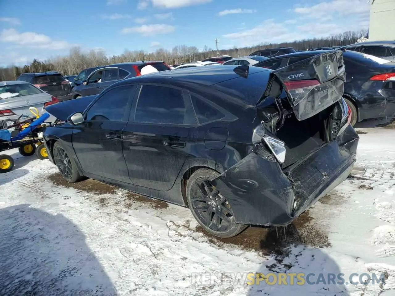 2 fotografías del automóvil dañado 2HGFE2F54RH110828 HONDA CIVIC 2024