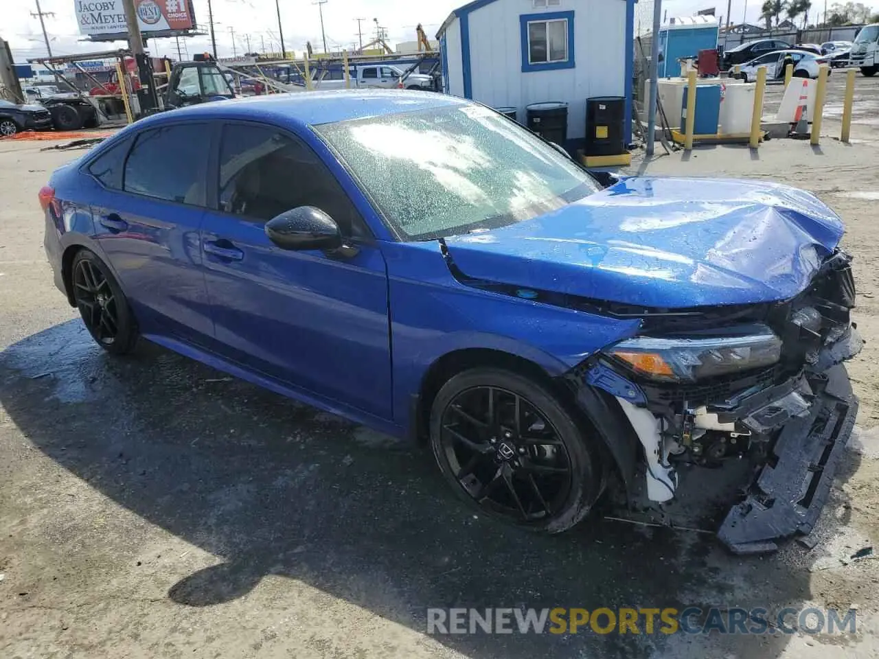 4 fotografías del automóvil dañado 2HGFE2F54RH518715 HONDA CIVIC 2024