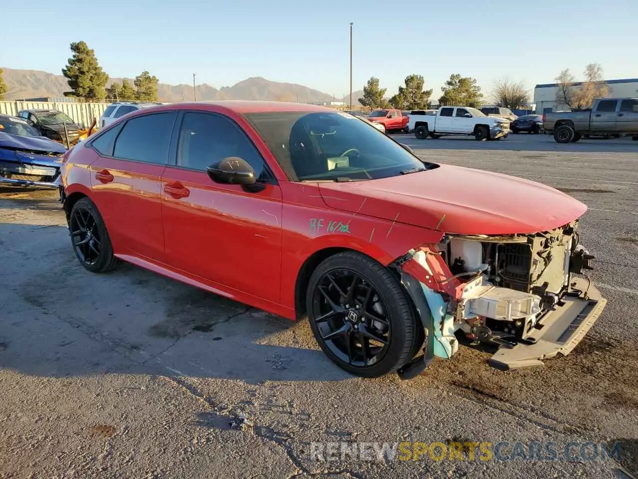 4 fotografías del automóvil dañado 2HGFE2F54RH522991 HONDA CIVIC 2024