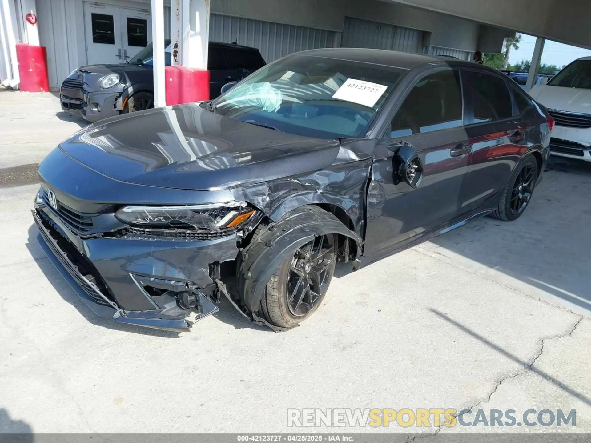 2 fotografías del automóvil dañado 2HGFE2F54RH533652 HONDA CIVIC 2024