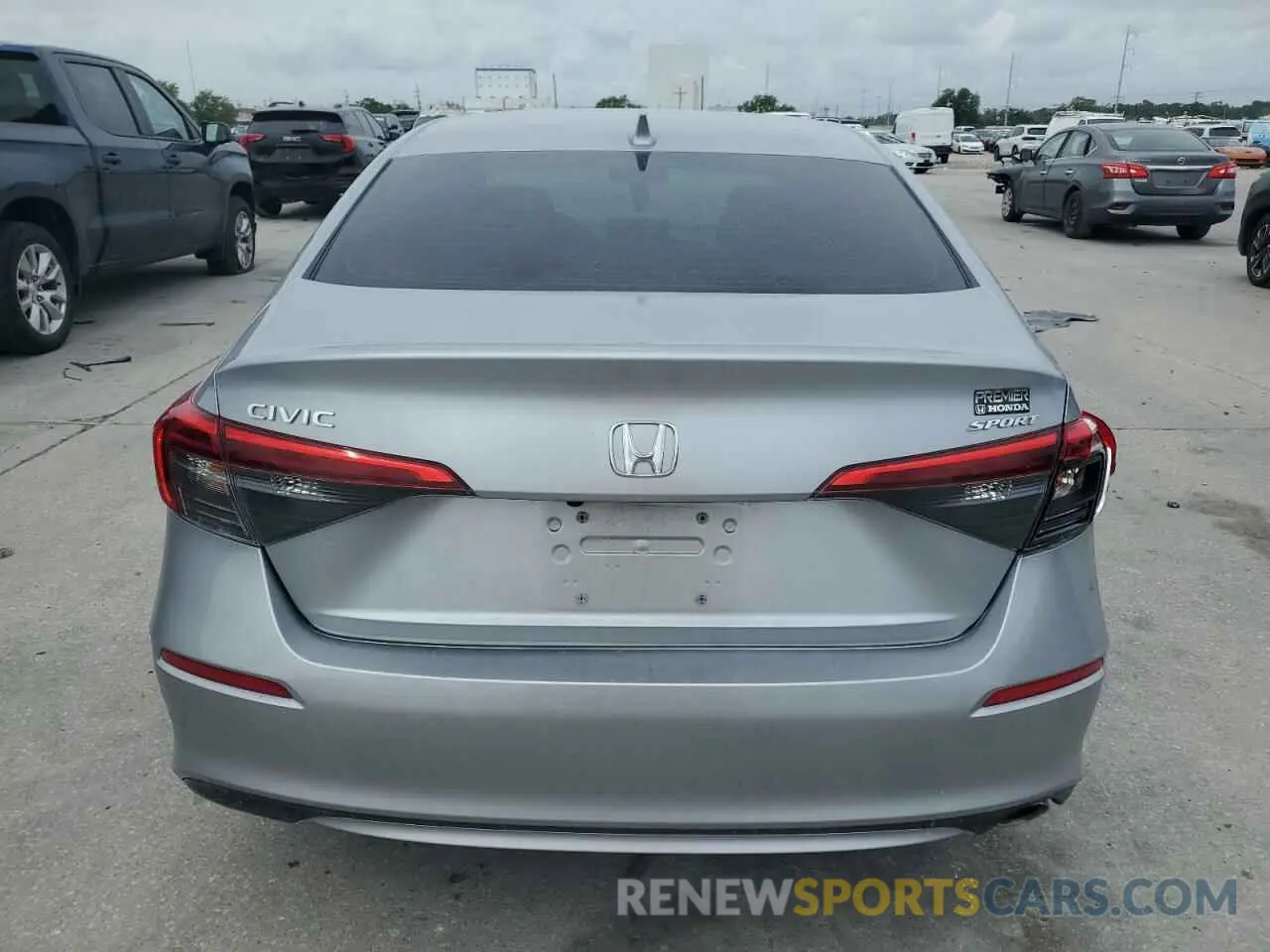 6 fotografías del automóvil dañado 2HGFE2F54RH543646 HONDA CIVIC 2024