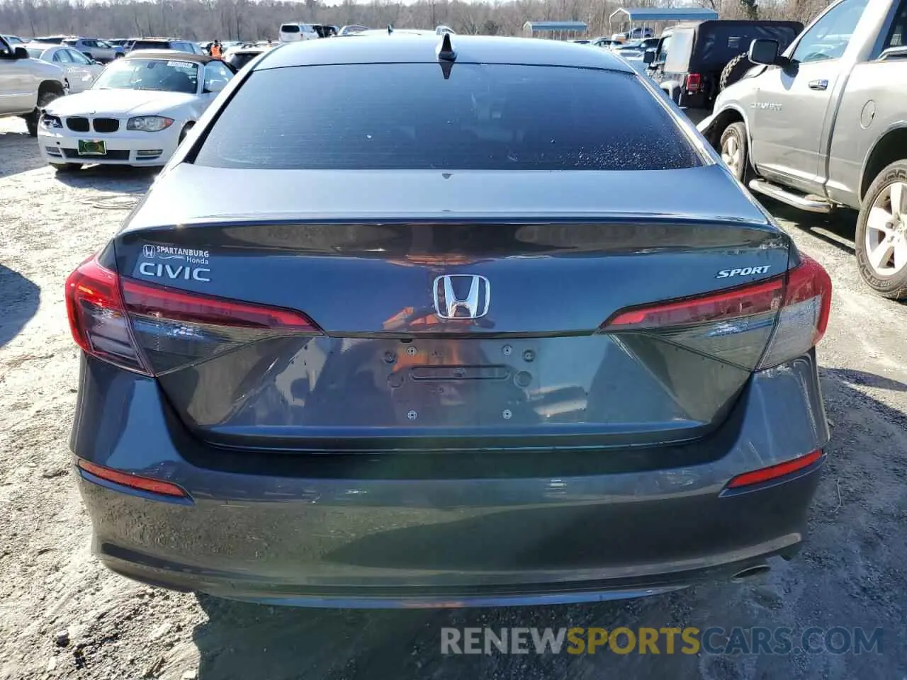 6 fotografías del automóvil dañado 2HGFE2F54RH557384 HONDA CIVIC 2024