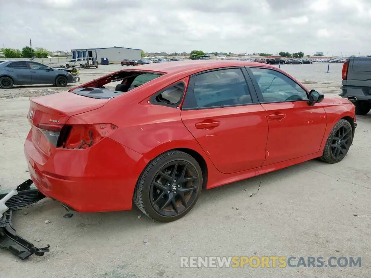 3 fotografías del automóvil dañado 2HGFE2F54RH568952 HONDA CIVIC 2024