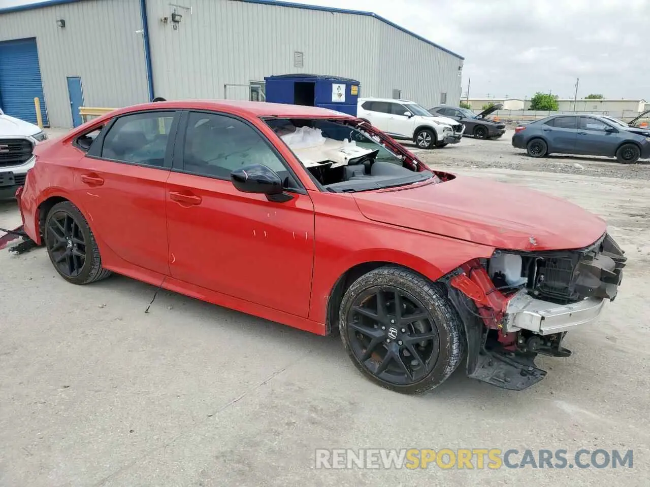 4 fotografías del automóvil dañado 2HGFE2F54RH568952 HONDA CIVIC 2024