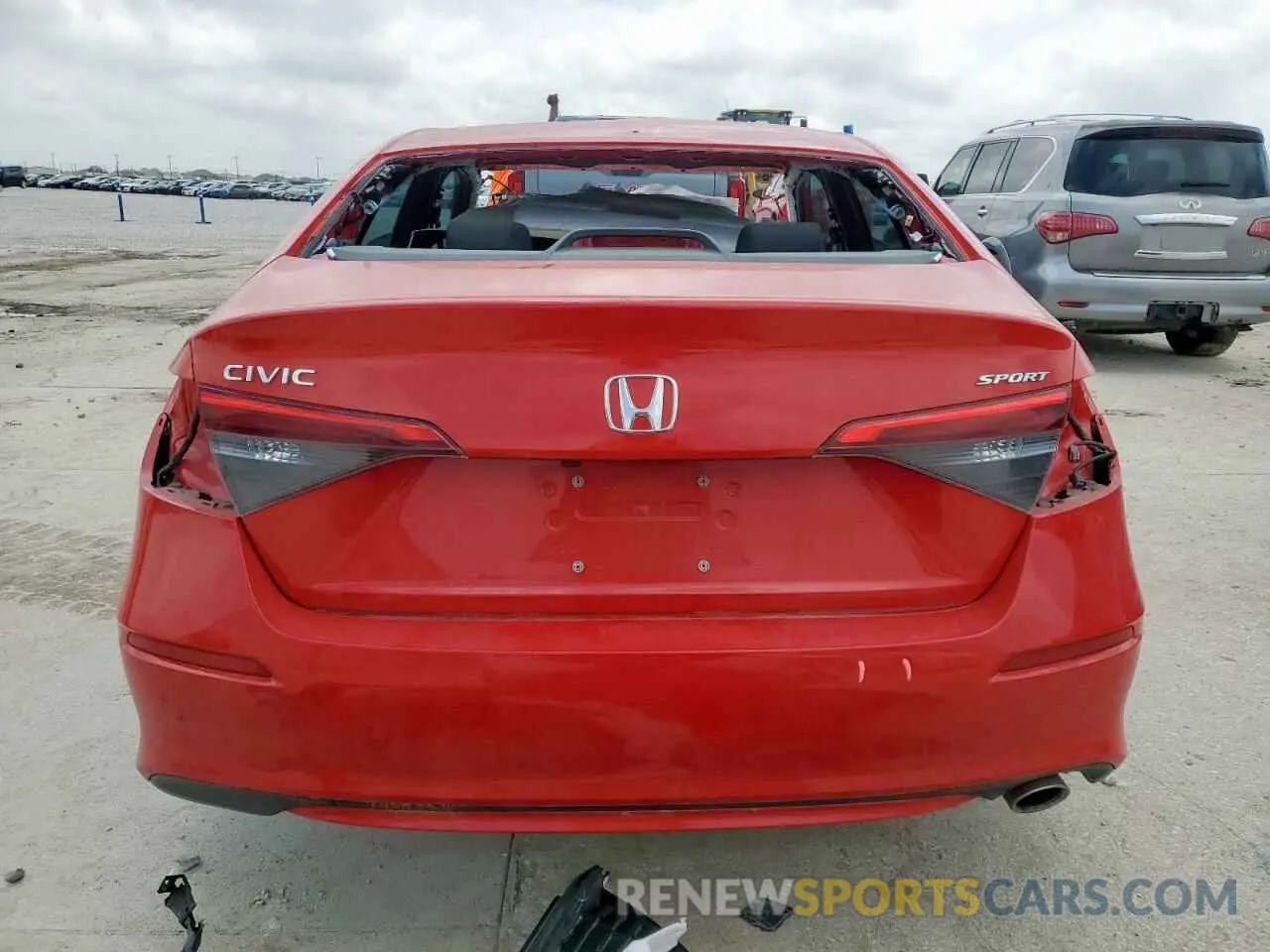 6 fotografías del automóvil dañado 2HGFE2F54RH568952 HONDA CIVIC 2024