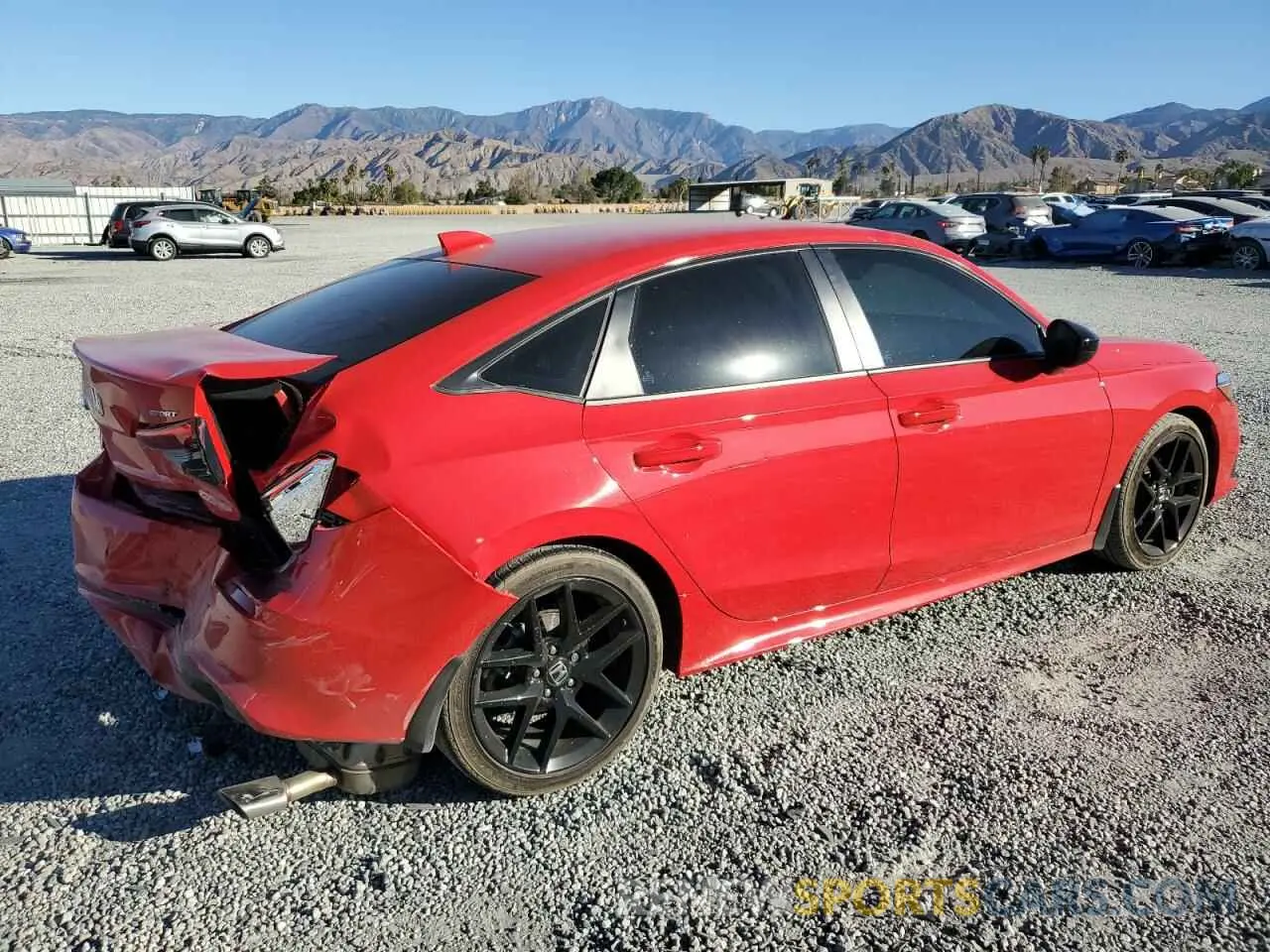 3 fotografías del automóvil dañado 2HGFE2F54RH586383 HONDA CIVIC 2024
