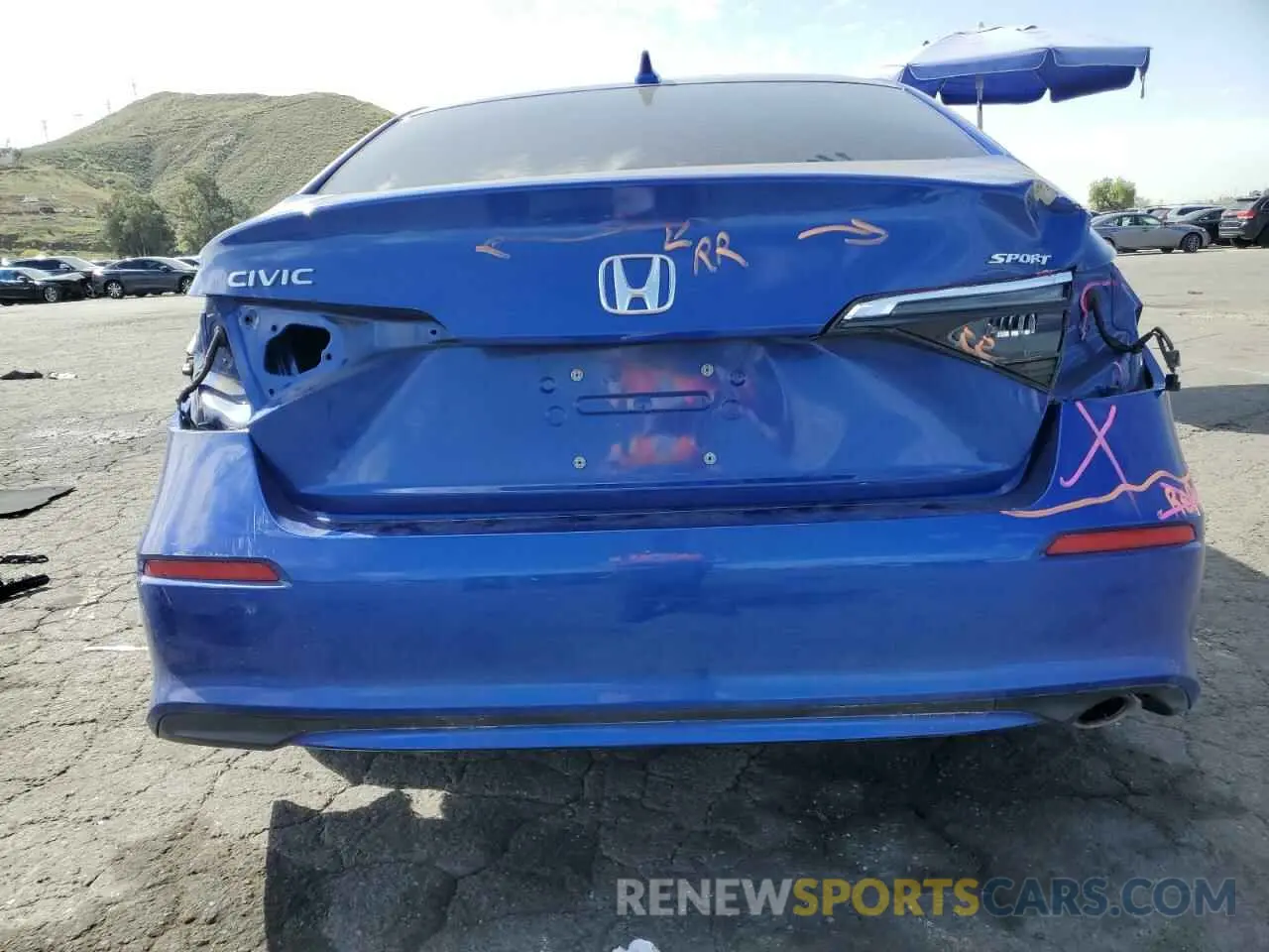 6 fotografías del automóvil dañado 2HGFE2F54RH589123 HONDA CIVIC 2024