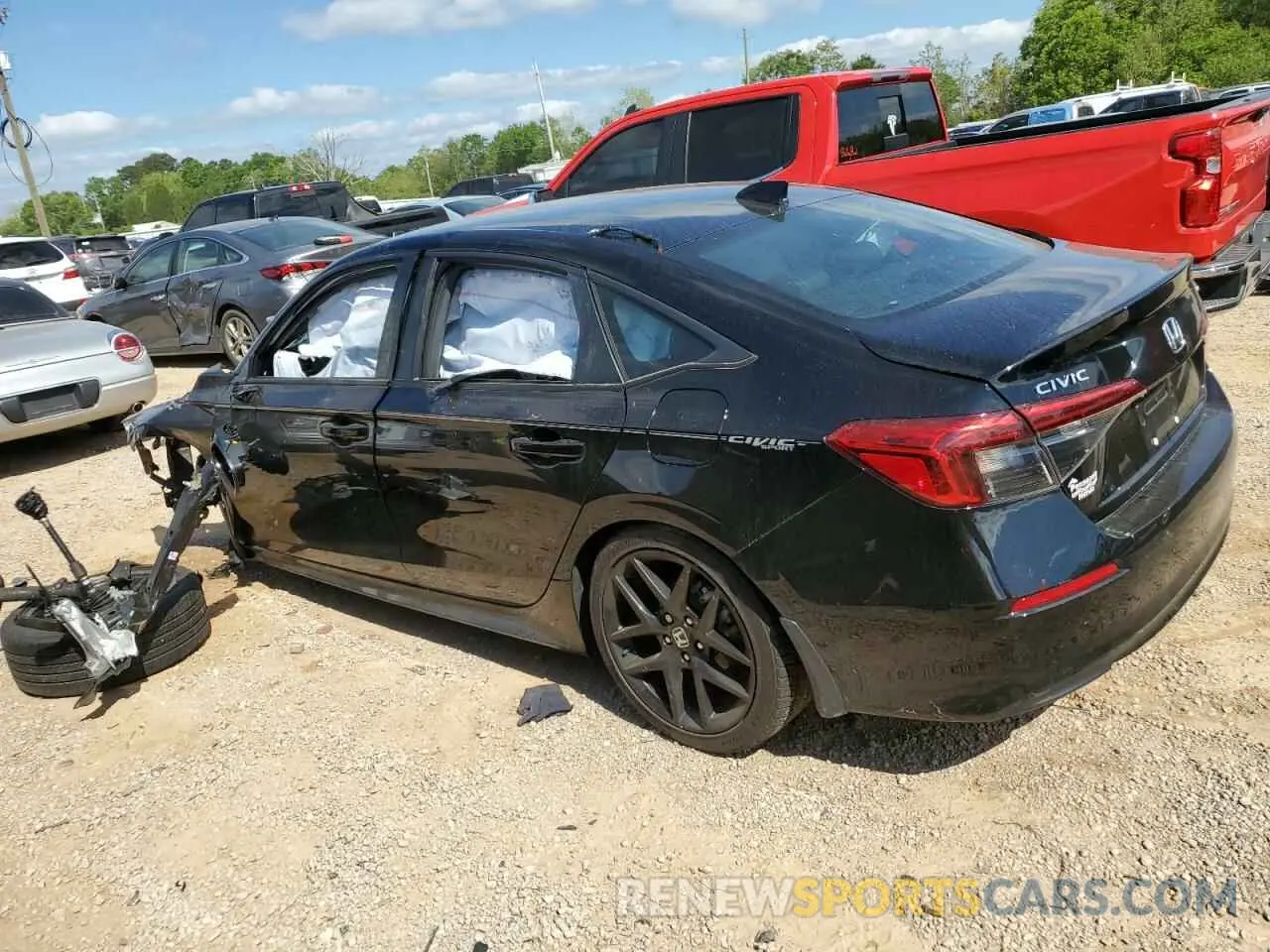 2 fotografías del automóvil dañado 2HGFE2F54RH590370 HONDA CIVIC 2024
