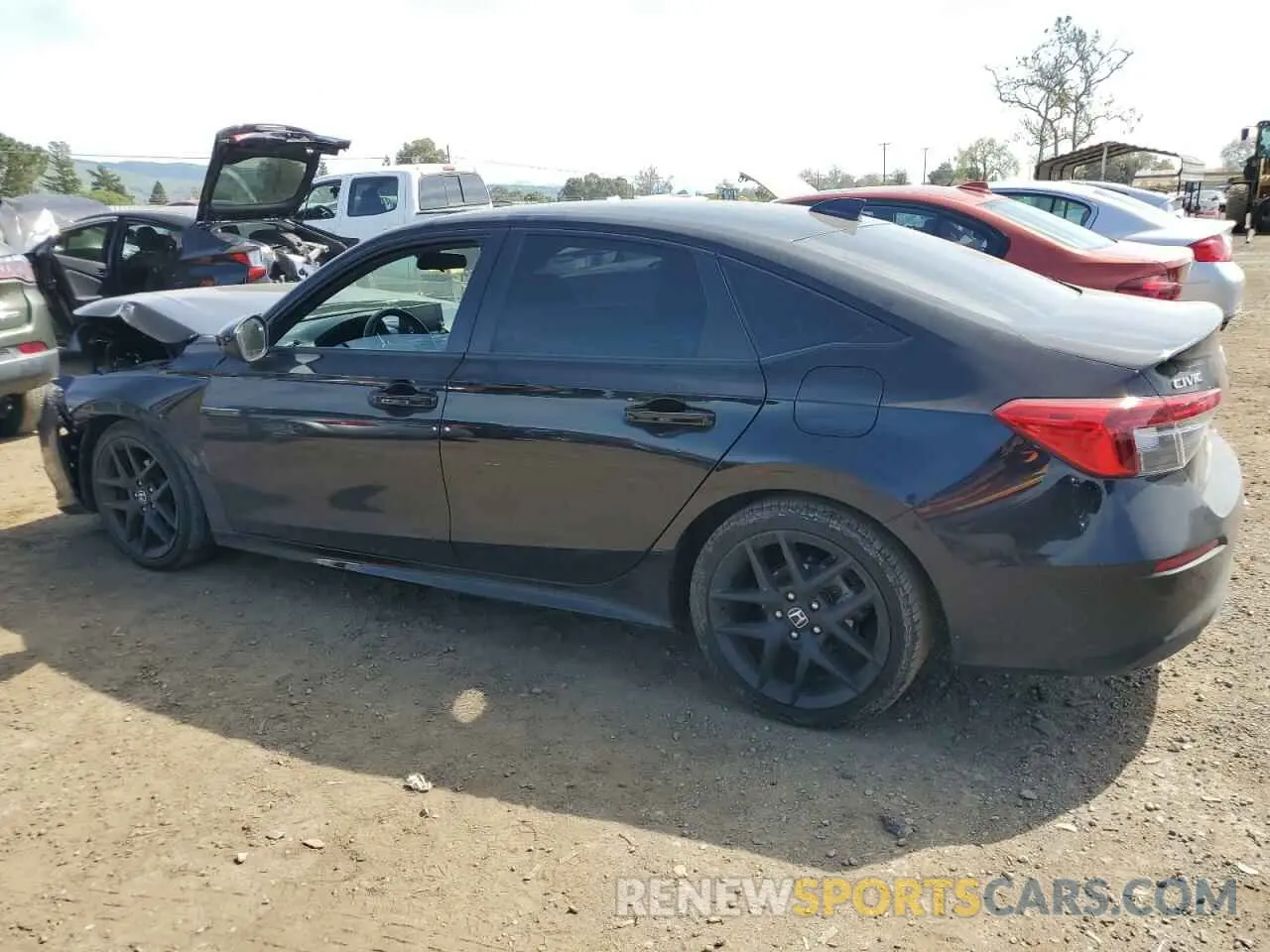 2 fotografías del automóvil dañado 2HGFE2F55RH521218 HONDA CIVIC 2024