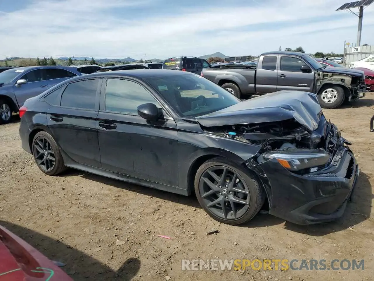 4 fotografías del automóvil dañado 2HGFE2F55RH521218 HONDA CIVIC 2024