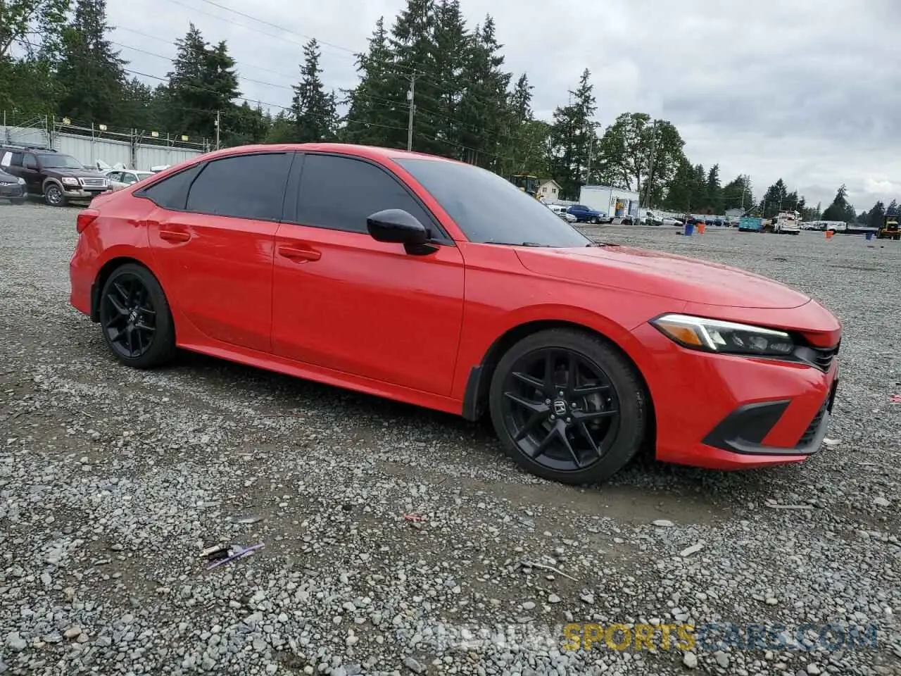 4 fotografías del automóvil dañado 2HGFE2F55RH545762 HONDA CIVIC 2024
