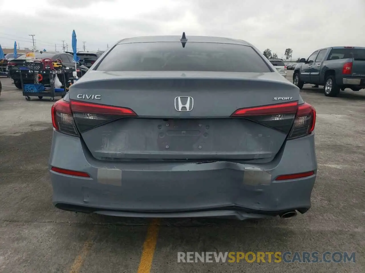 6 fotografías del automóvil dañado 2HGFE2F55RH546233 HONDA CIVIC 2024