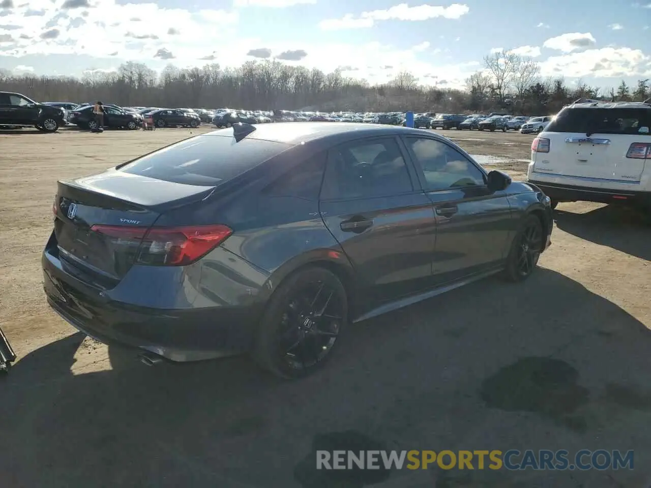 3 fotografías del automóvil dañado 2HGFE2F55RH551819 HONDA CIVIC 2024