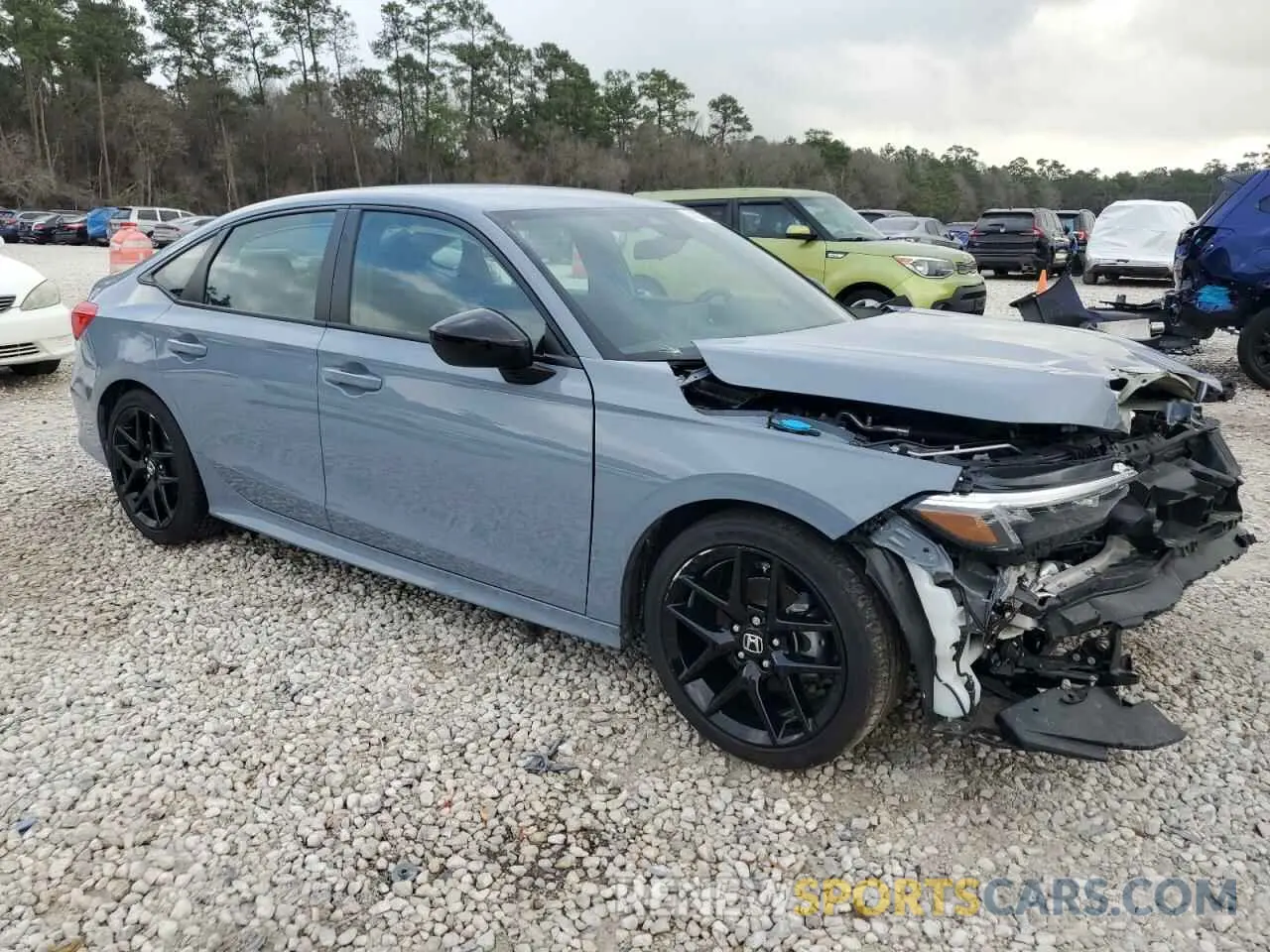 4 fotografías del automóvil dañado 2HGFE2F55RH583055 HONDA CIVIC 2024