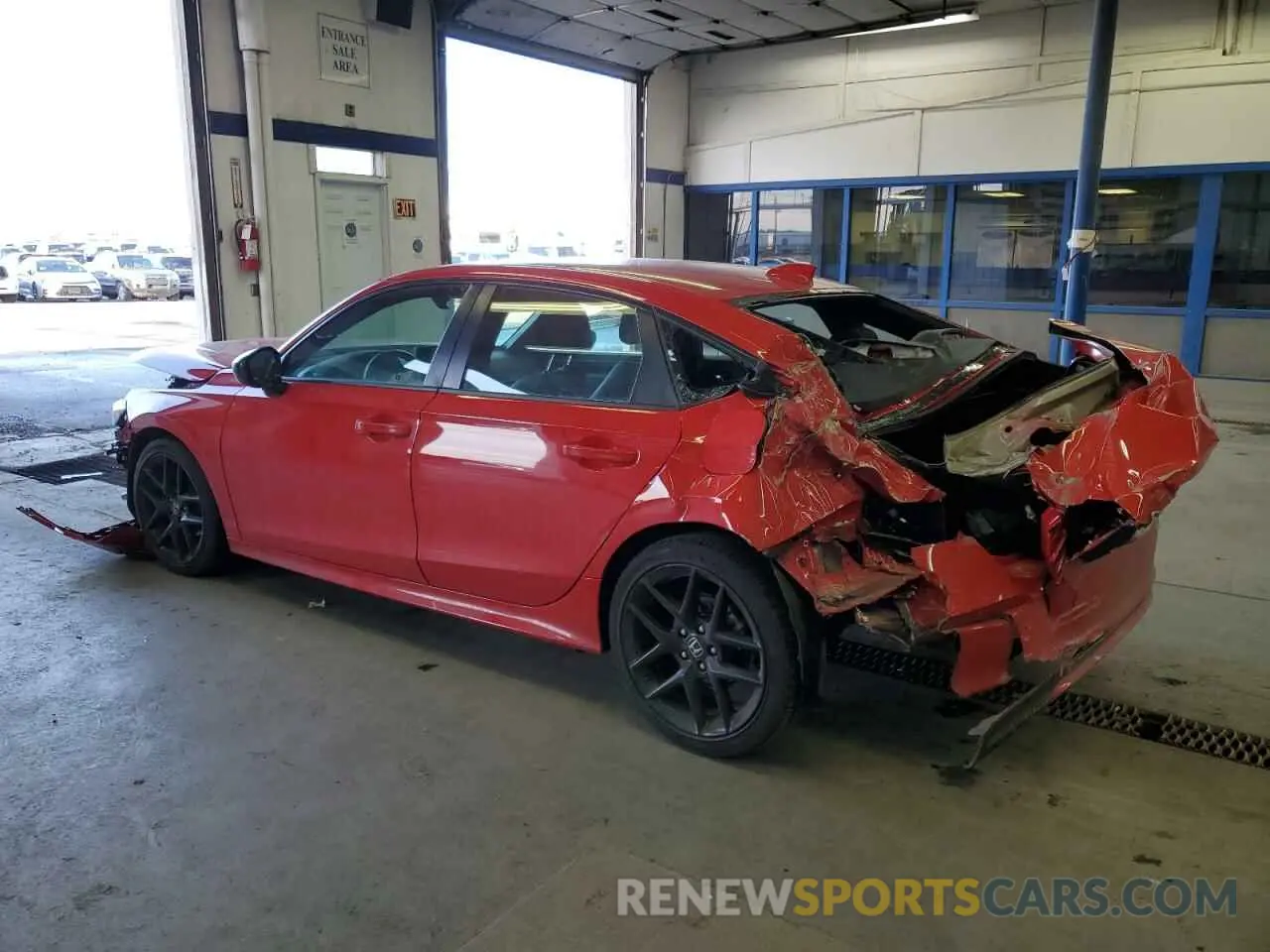 2 fotografías del automóvil dañado 2HGFE2F55RH585551 HONDA CIVIC 2024