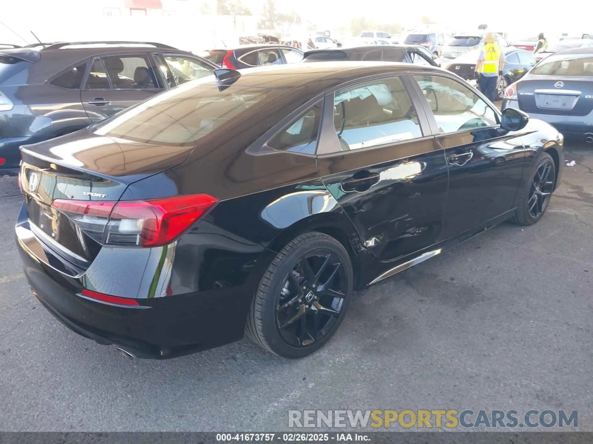 4 fotografías del automóvil dañado 2HGFE2F55RH587283 HONDA CIVIC 2024