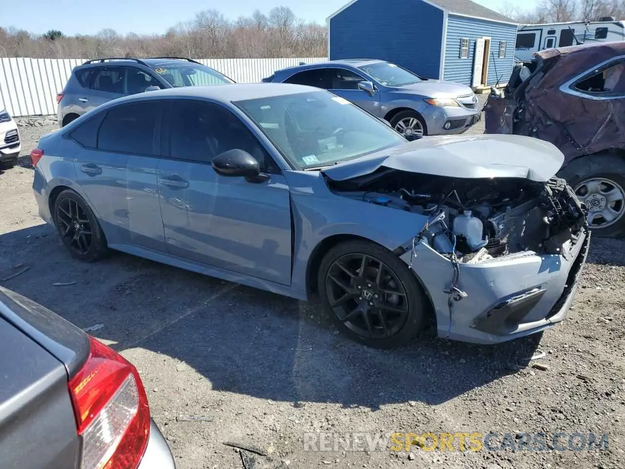 4 fotografías del automóvil dañado 2HGFE2F56RH524869 HONDA CIVIC 2024