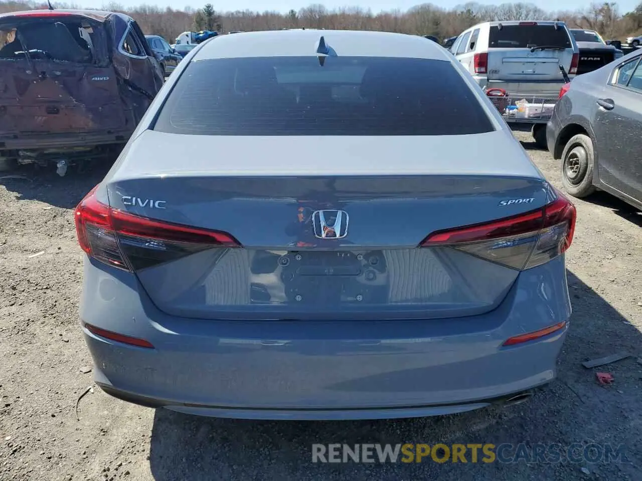 6 fotografías del automóvil dañado 2HGFE2F56RH524869 HONDA CIVIC 2024