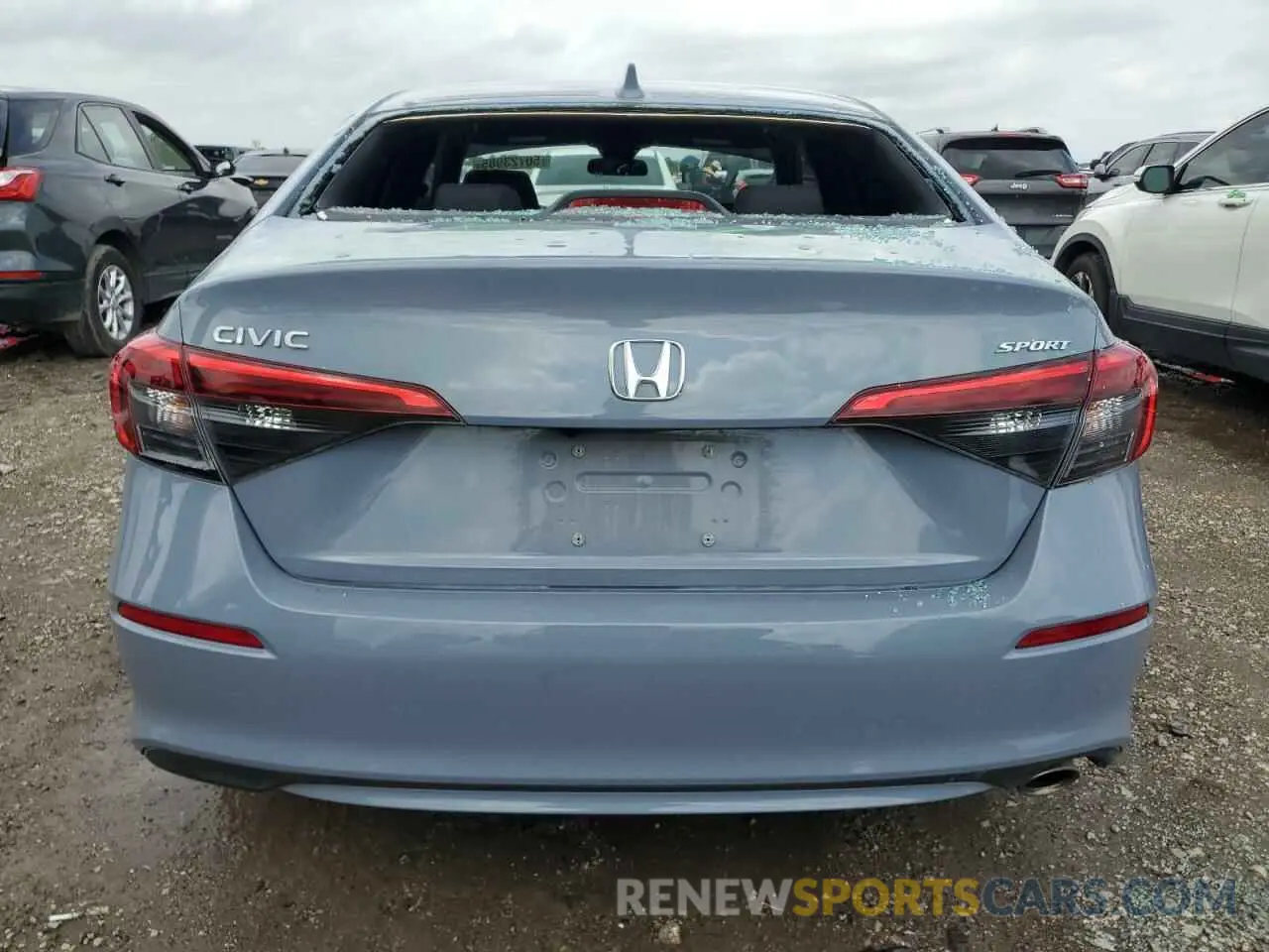 6 fotografías del automóvil dañado 2HGFE2F57RH528431 HONDA CIVIC 2024