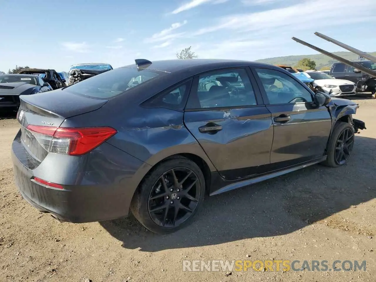 3 fotografías del automóvil dañado 2HGFE2F57RH554253 HONDA CIVIC 2024