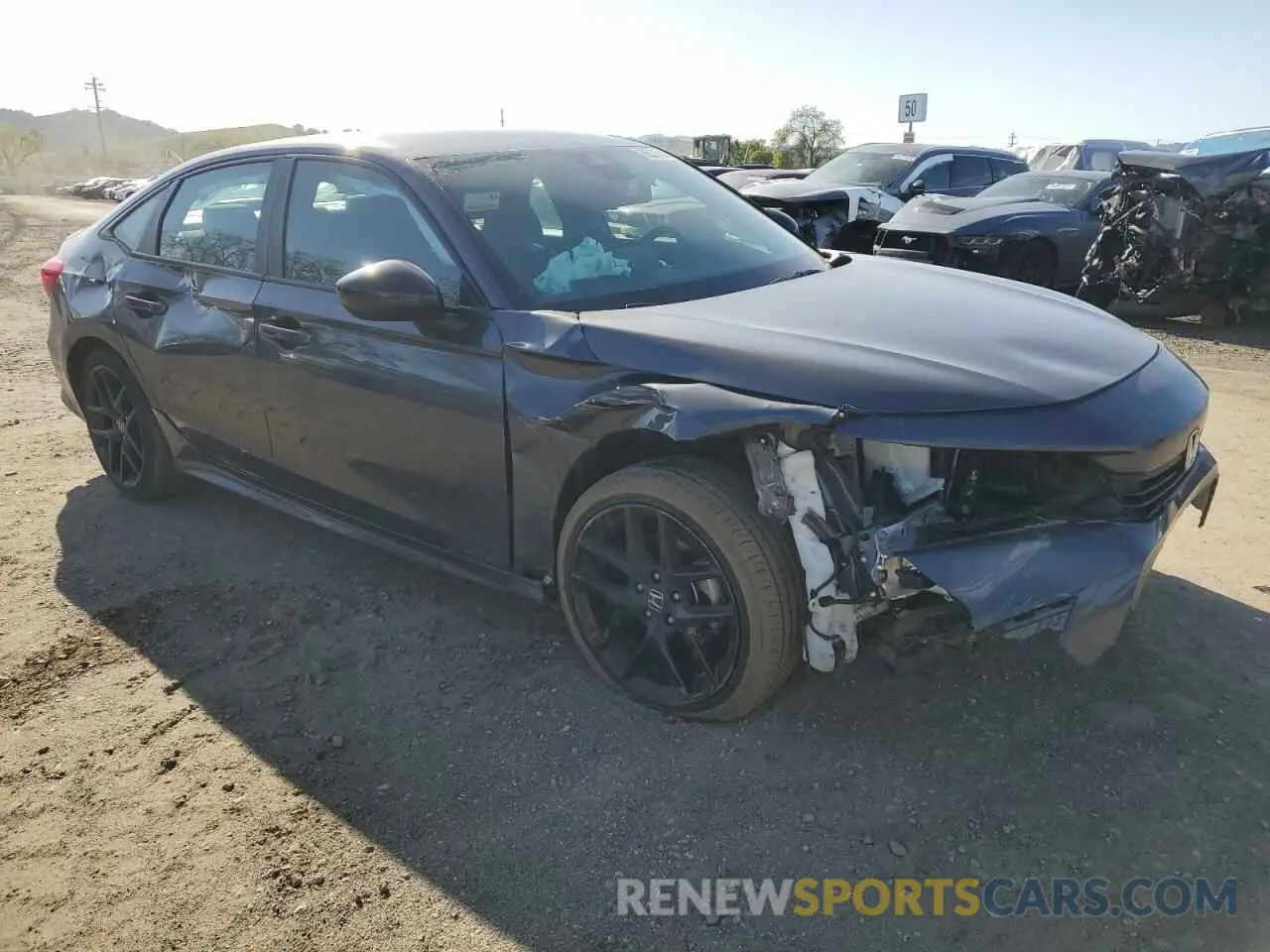4 fotografías del automóvil dañado 2HGFE2F57RH554253 HONDA CIVIC 2024