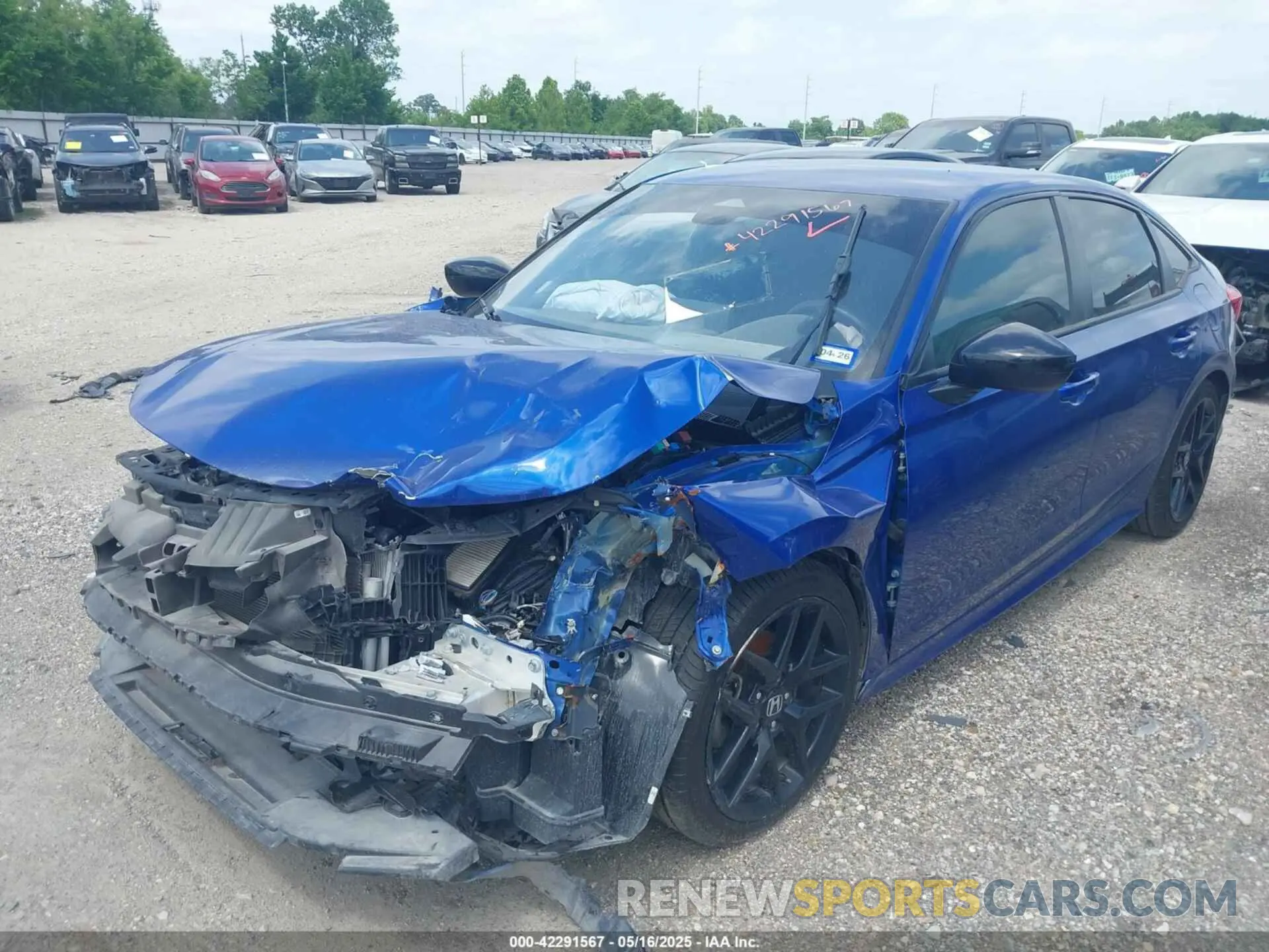 2 fotografías del automóvil dañado 2HGFE2F57RH564474 HONDA CIVIC 2024