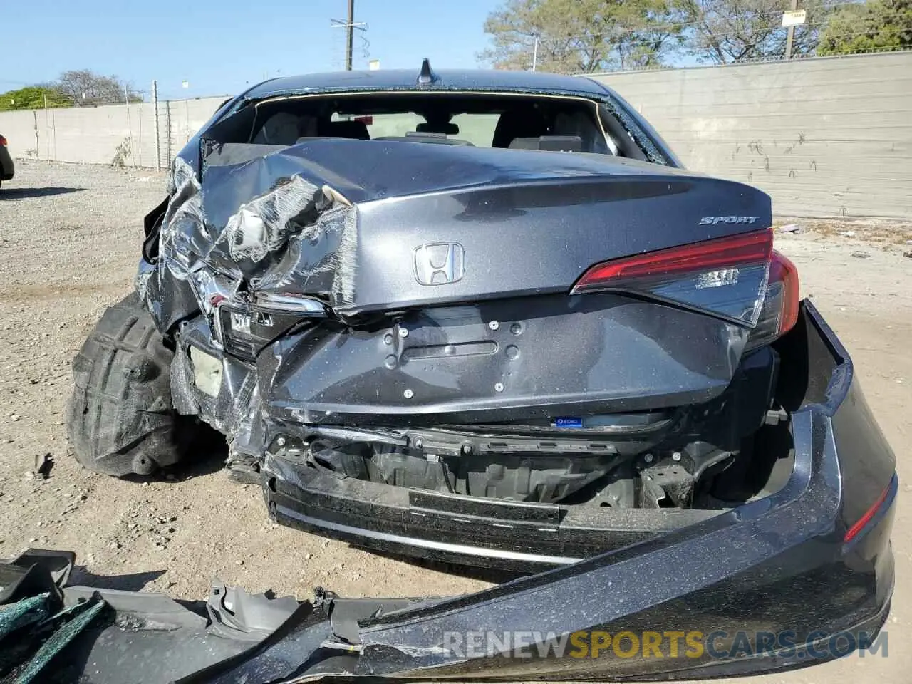 6 fotografías del automóvil dañado 2HGFE2F57RH586278 HONDA CIVIC 2024